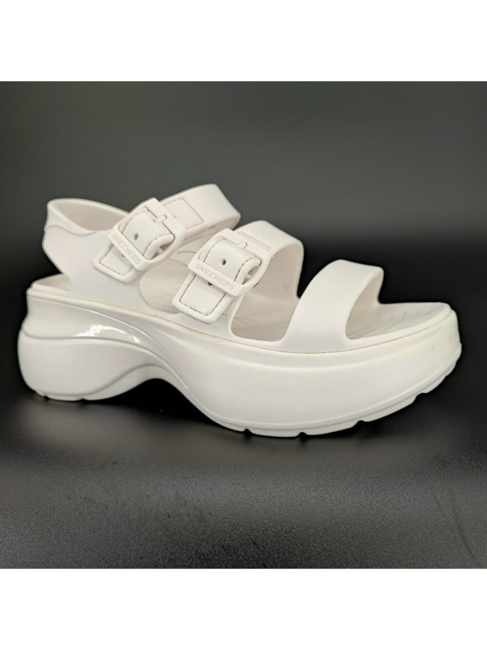 Skechers Foamies Tai Get Real Women's Size 8 US Platform Sandals EVA White